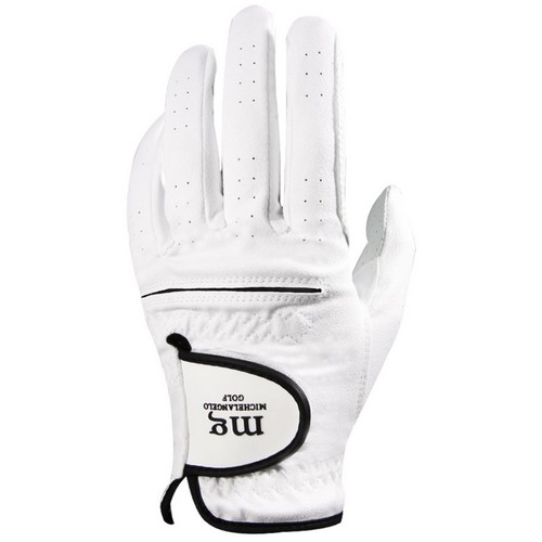 마르시아 미켈란젤로 프리미엄 콤비 반양피 골프장갑 (1개)_이미지