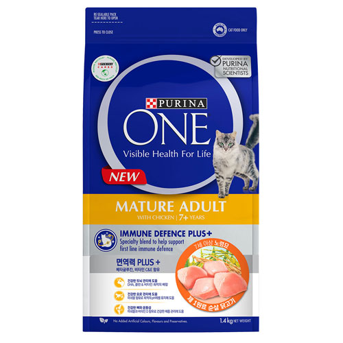 퓨리나 원(ONE) 7세 이상 노령묘용 1.4kg (2개)_이미지