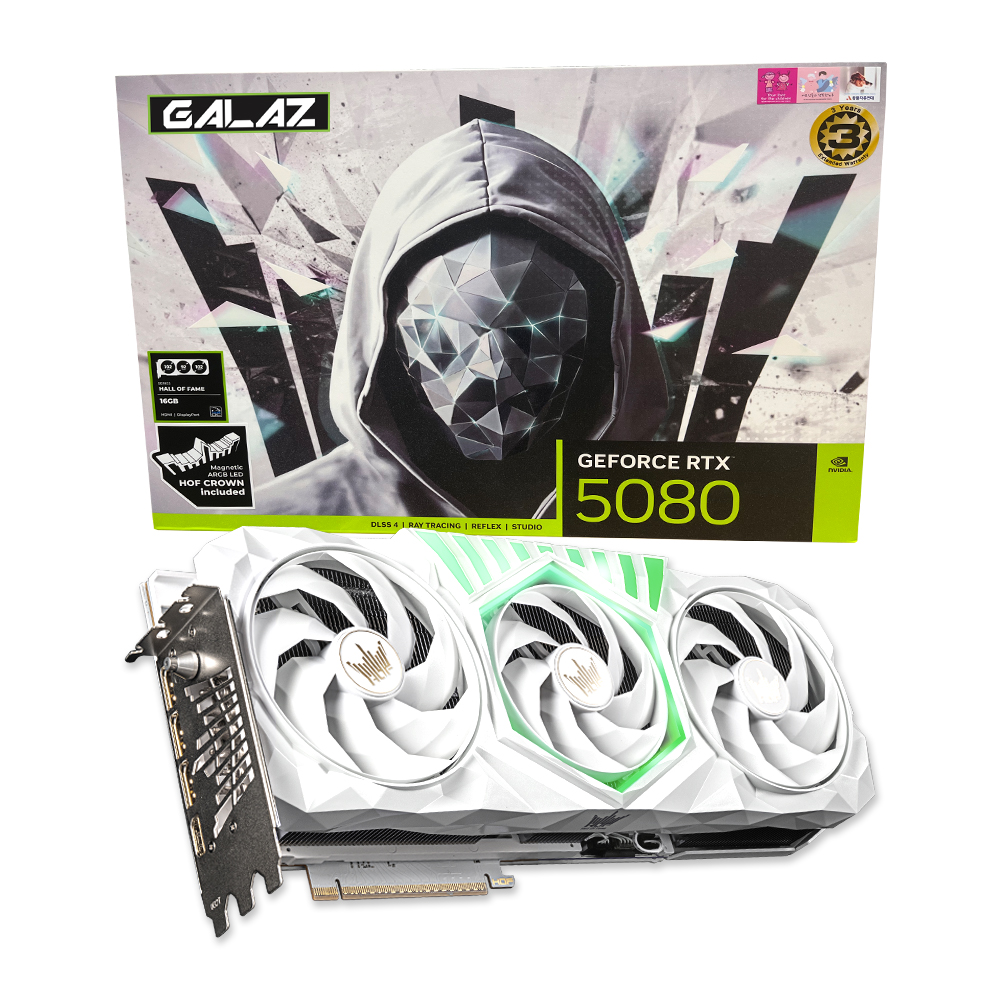 갤럭시 GALAZ 지포스 RTX 5080 HOF GAMING D7 16GB_이미지