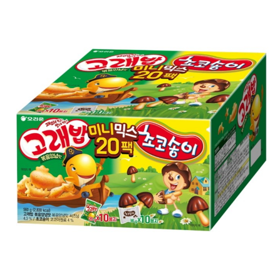 오리온 고래밥 초코송이 미니믹스 20팩 560g (1개)_이미지