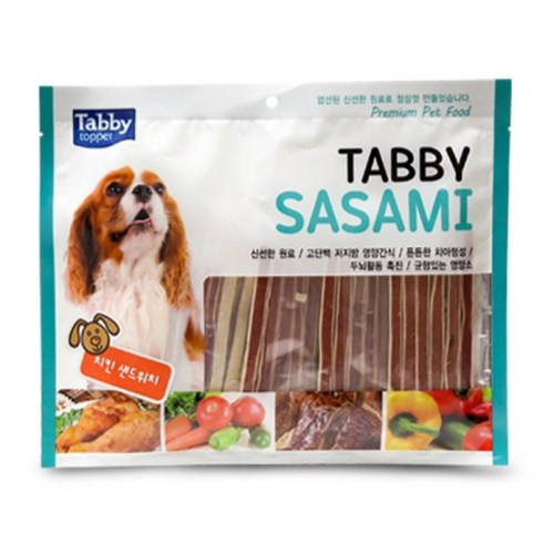 테비토퍼  테비 사사미 치킨샌드위치 300g (1개)