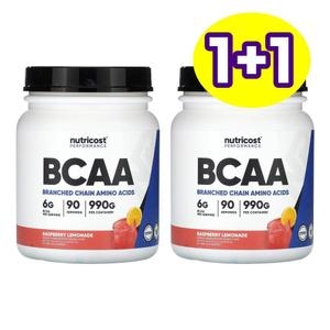 뉴트리코스트 퍼포먼스 BCAA 라즈베리 레모네이드 990g (2개)