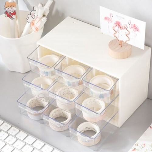 [불명] 악세사리 화장품 리빙 박스 서랍 정리함 9칸 RD-10558_이미지