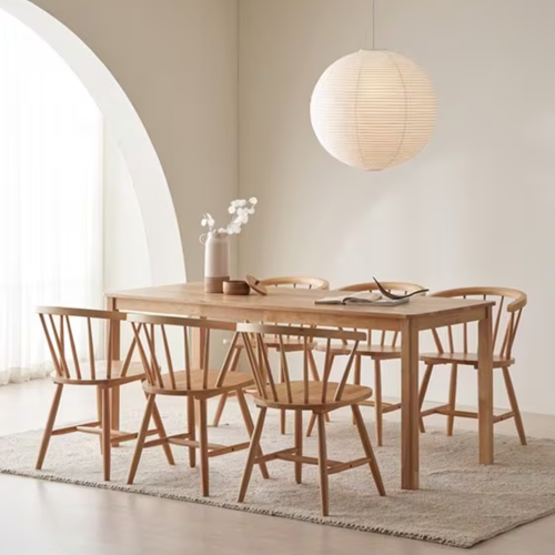 모던하우스 ON 리에티 내추럴 천연원목 100% 식탁 1750 (의자별도)