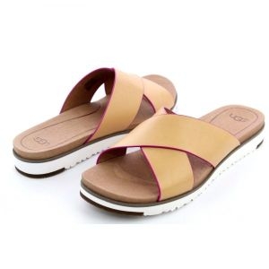 UGG AUSTRALIA KARI 천연 가죽 샌들 사이즈 5.5 미국 여성용 190108366730_이미지