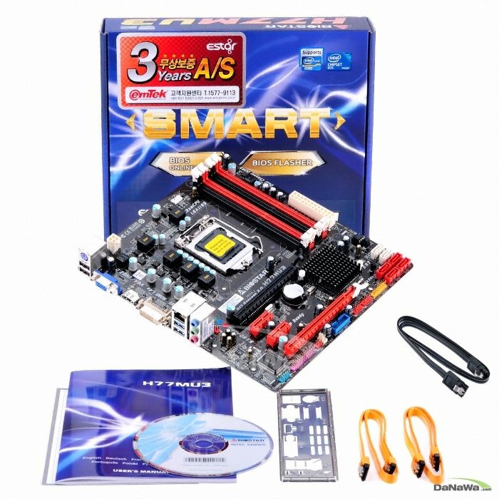BIOSTAR H77MU3 소백 (중고) 이엠텍_이미지