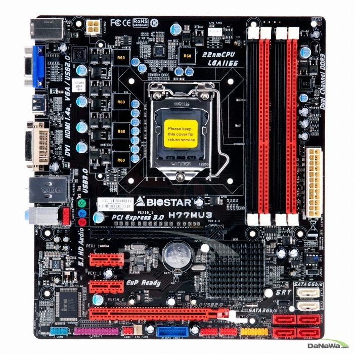 BIOSTAR H77MU3 소백 (중고) 이엠텍_이미지