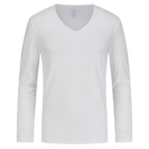 탑텐 ON AIR 모이스처웜 브이넥 긴팔티 MSC4US1202_이미지