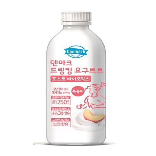 동원F&B 덴마크 드링킹 요구르트 포스트 바이오틱스 복숭아 750ml