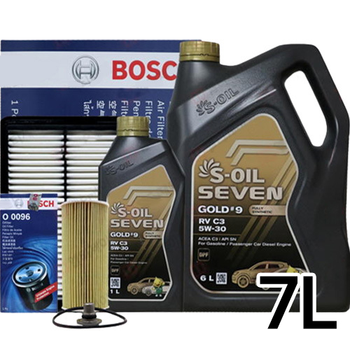 에쓰오일  세븐골드 RV C3 5W30 + 보쉬필터 뉴쏘렌토R 디젤