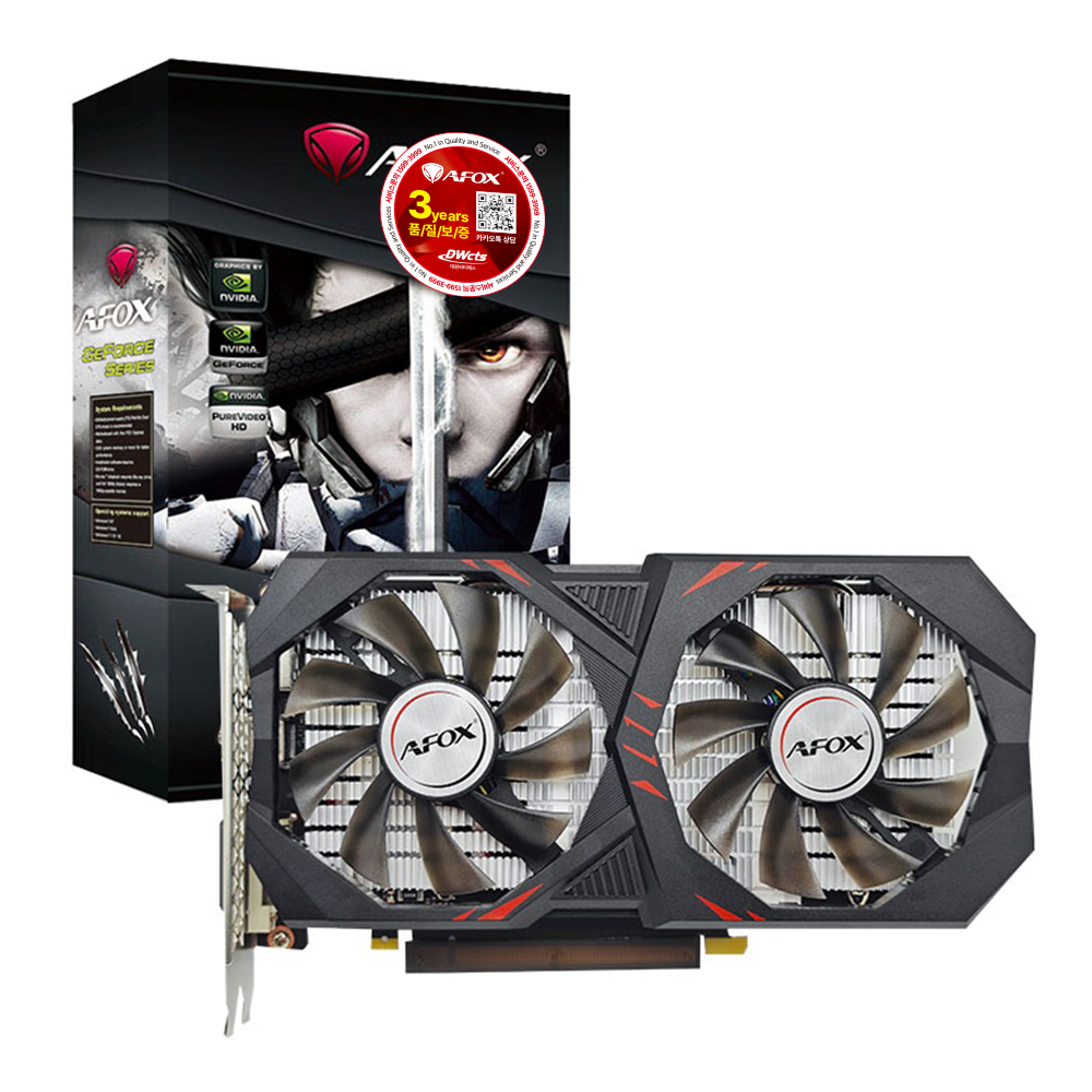 AFOX 지포스 GTX 1660 SUPER H7 D6 6GB DUAL 백플레이트 대원씨티에스