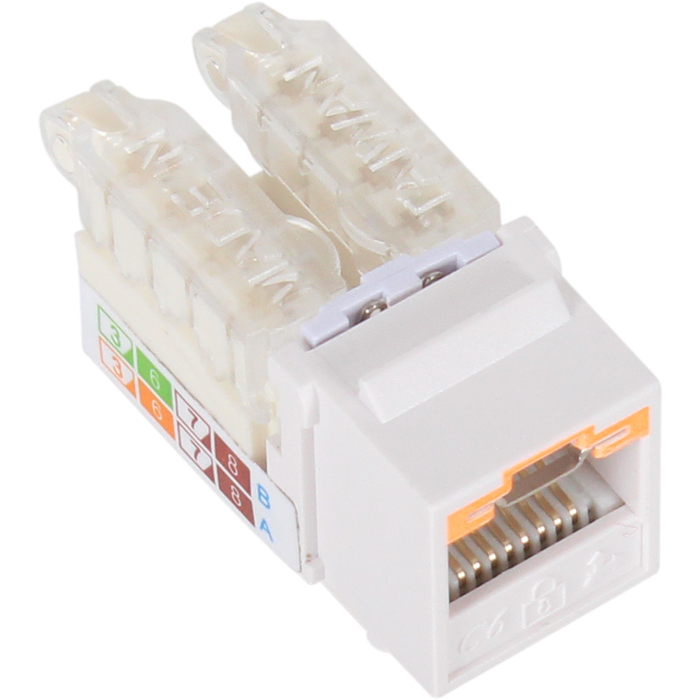 강원전자 PLUG MASTER CAT.6 UTP 보안 키스톤잭 NM-PK06L_이미지