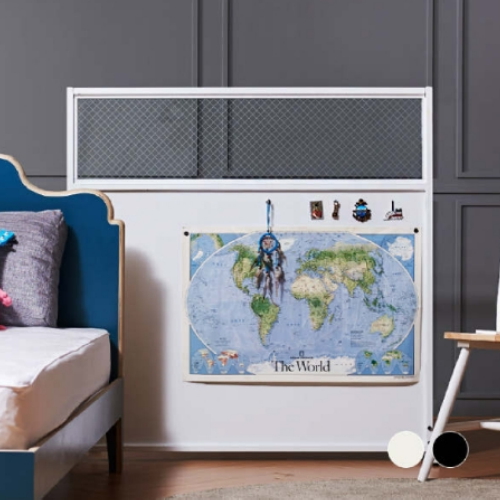 레트로하우스 틴우드 유리 철제 파티션 1200 하프