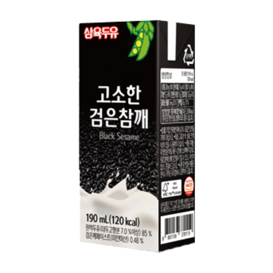 삼육식품 고소한 검은참깨 두유 190ml (48개)