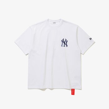  MLB 뉴욕 양키스 드로잉 티셔츠 화이트 15147542