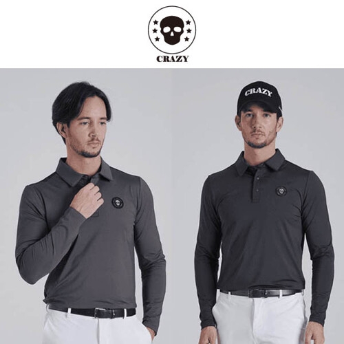  크레이지 어페럴 남성 골프 긴팔티셔츠 CZM-T2140