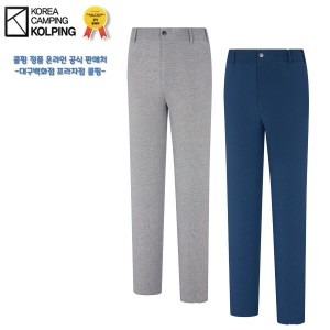 콜핑 오르비 잔체크 무늬 기본바지 KVP9735M_이미지