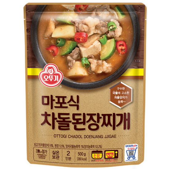 오뚜기 마포식 차돌 된장찌개 500g [1개]