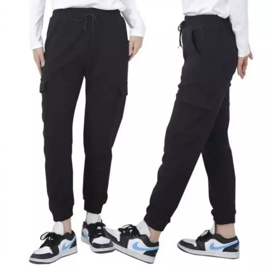 옷자락 여자 겨울 따듯한 융털 기모 카고 조거 보온 팬츠