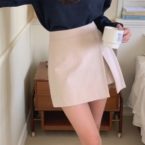 브이와이VY 여자 속치마 핫팬츠 쁘띠 랩치마바지 개강룩 스커트_163915