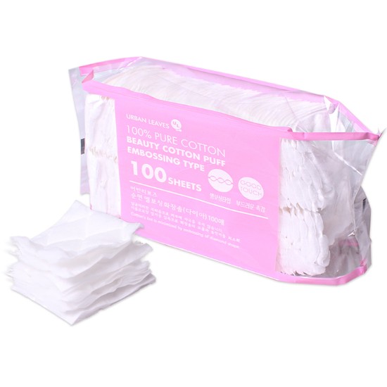 어반리브즈 순면 엠보싱 화장솜 100매