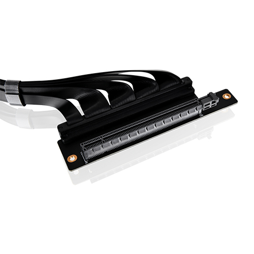써멀테이크 PCI-E 4.0 Dual 90도 라이저 케이블 (블랙, 400mm)_이미지
