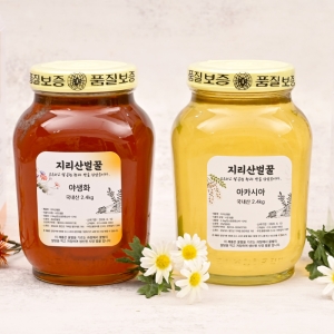 [불명] 덕수벌꿀 지리산벌꿀 아카시아 2.4kg_이미지