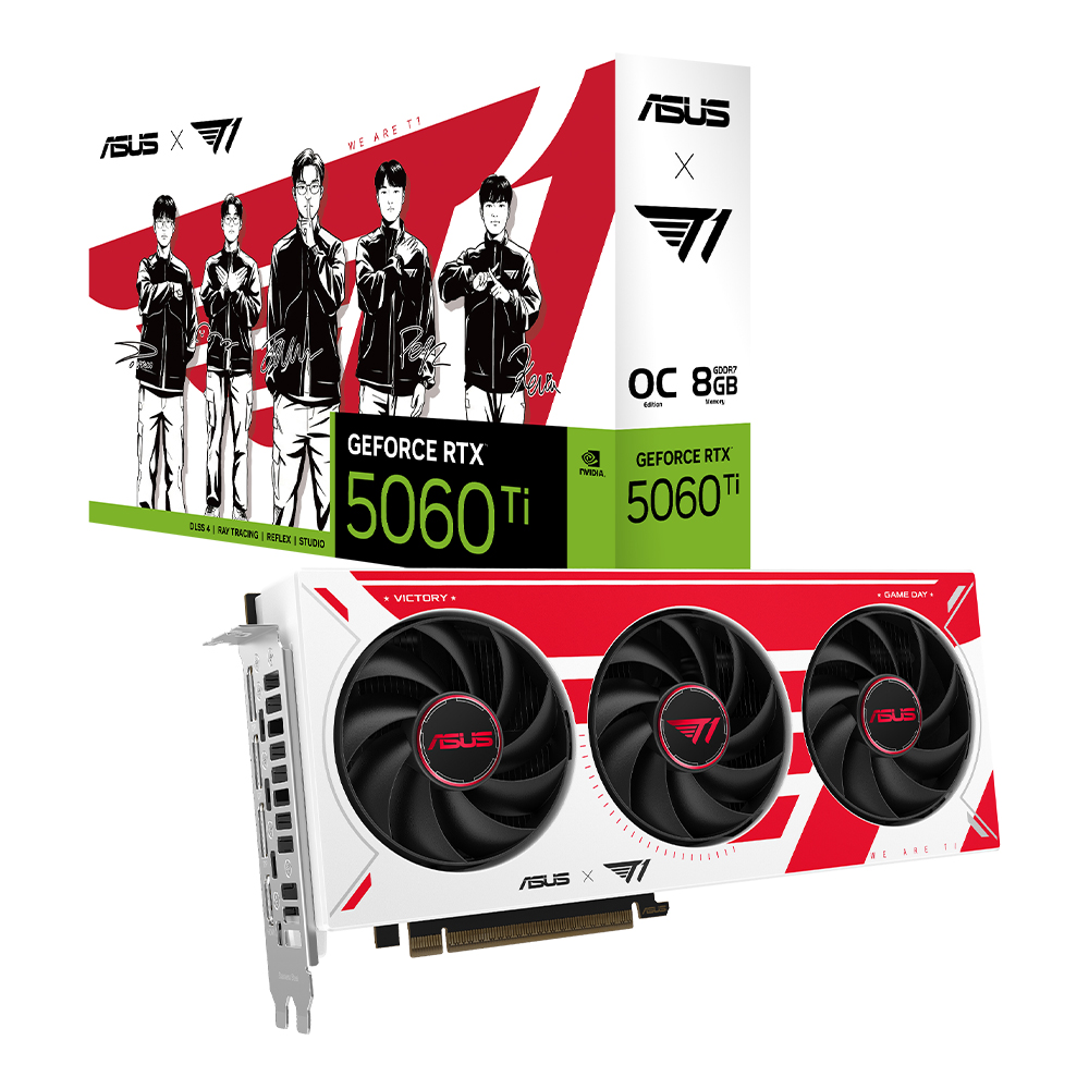 ASUS 지포스 RTX 5060 Ti OC D7 8GB T1 Edition 인텍앤컴퍼니