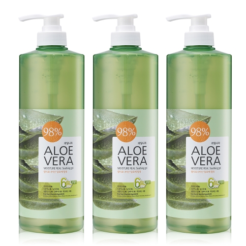 웰코스 과일나라 알로에베라 모이스처 리얼 수딩 젤 1000ml (3개)