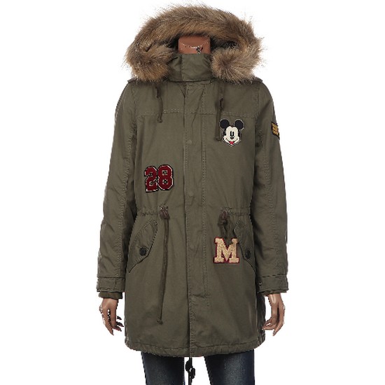 제이엔지코리아 홀하우스 미키 패딩 라이너 야상점퍼 HE4JPF123 (카키)