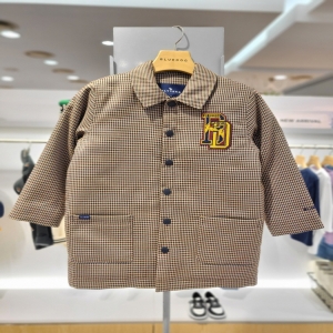 서양네트웍스 블루독 8-아동 BR 체크아웃포켓롱자켓 패딩 코트점퍼 하객룩 신학기 세 23C15-101-01