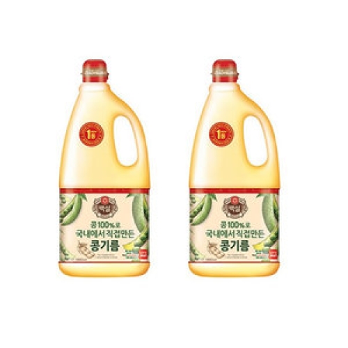 백설 콩기름 1.8L (2개)_이미지