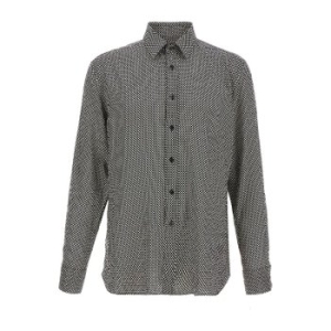 톰포드 폴카 도트 프린트 리오셀 셔츠 HRN001FMT060 ZBLEC