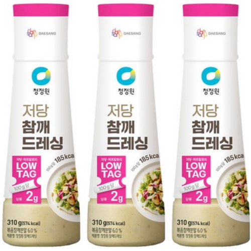 청정원 저당 참깨 드레싱 310g (3개)_이미지