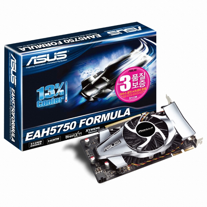 ASUS �󵥿� HD 5750 EAH5750 D5 512MB FORMULA