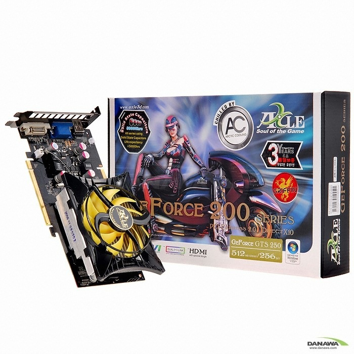 �׽� ������ GTS250 GRIFFIN HDMI 512MB + IN WIN GRIFFIN ������