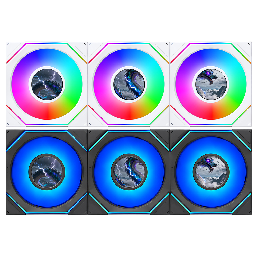 리안리 UNI FAN SL-INF LCD FLEX 120 리버스