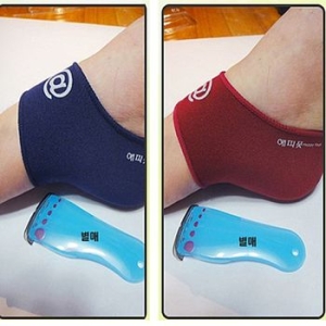 [불명] 미용양말 덧신 미용 해피풋패트+컨커터-발뒷끔치보호대 양말 보호대 화아 덧버선 미인