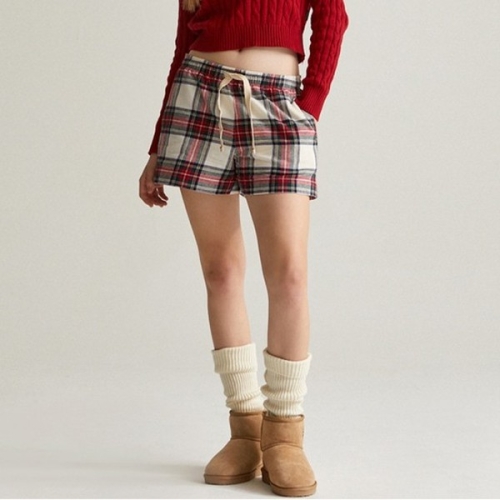 홀리데이 여성 플란넬 숏팬츠 WHTAC4V39F-T_이미지