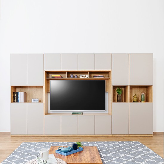 나무뜰 칸느 월플렉스 거실장세트 3400