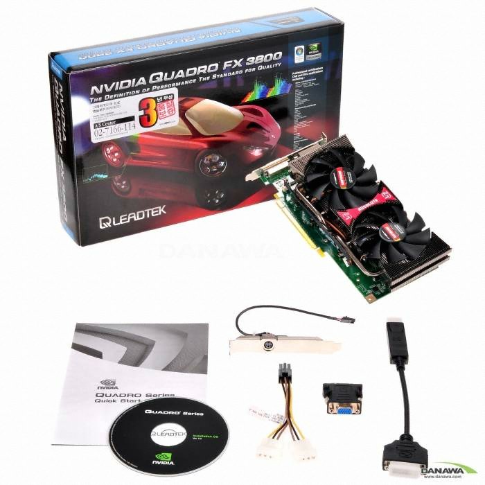 NVIDIA 쿼드로 FX 3800 1GB 제로썸 ABKO_이미지