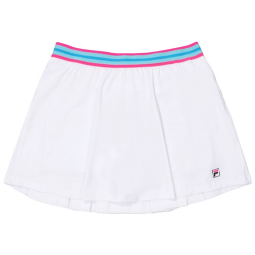 휠라 글로벌 파리바오픈 플레어 스커트 FS2SKF2391F (WHI, 화이트)_이미지
