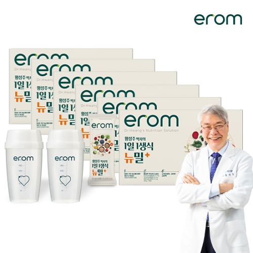 이롬 황성주 1일1생식 뉴밀 플러스 30g 21포 (6개)