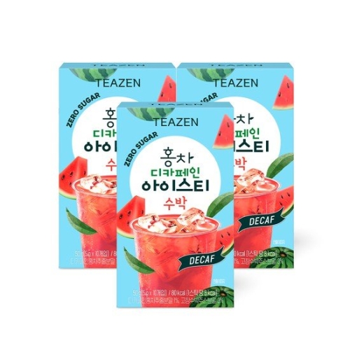 티젠 홍차 디카페인 아이스티 수박 10개입 (3개)_이미지
