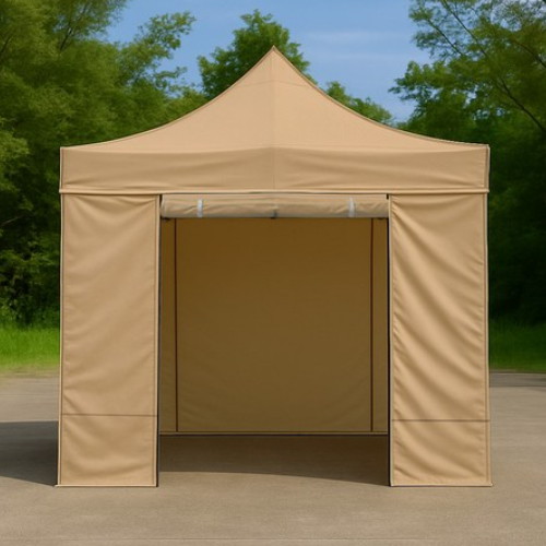 이엔비 프레임 + 지붕 + 일반 4면 세트 베이지 (3mx3m)_이미지