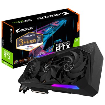GIGABYTE <b>AORUS</b> 지포스 RTX <b>3070</b> Ti <b>MASTER</b> D6X 8GB 피씨디렉트