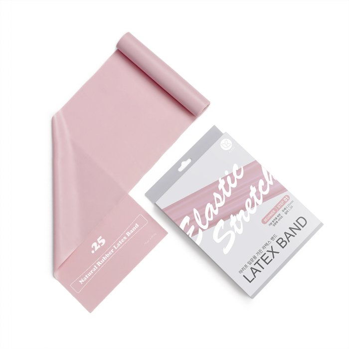 우성레포츠 아리프 라텍스 밴드 1.2 입문용 (0.25mm, 소프트블로섬)_이미지