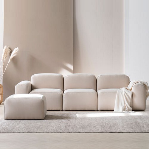 막스앤 버블 스카모샤또 워터세이프 패브릭 소파 4인용 (스툴포함)_이미지