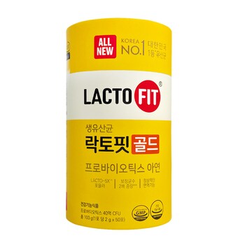 종근당건강 <b>락토</b><b>핏</b> 생유산균 골드 2g 50포 (리뉴얼)