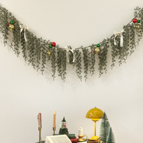 [불명] 크리스마스 가랜드 벽트리 (180cm)_이미지